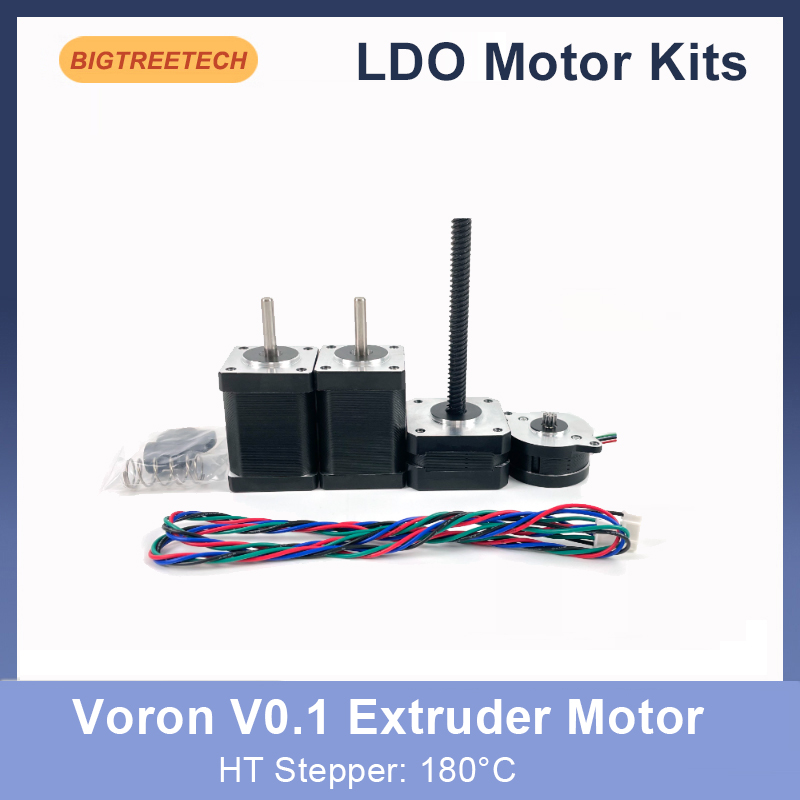 Stepper Motor Nema17 - 3Dプリンター用押出機キットBiqu-v0.1,Ldoモーター,180,4.3インチ,高温,ldo-36sth20-1004ahg mm,Nema17,ステッピングモーター