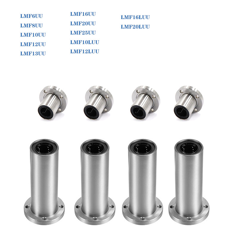 Lm8Uu Bearing - 4個入り/パック Lmf8uu Lmf10uu Lmf6uu Lm12uu Lm8luu