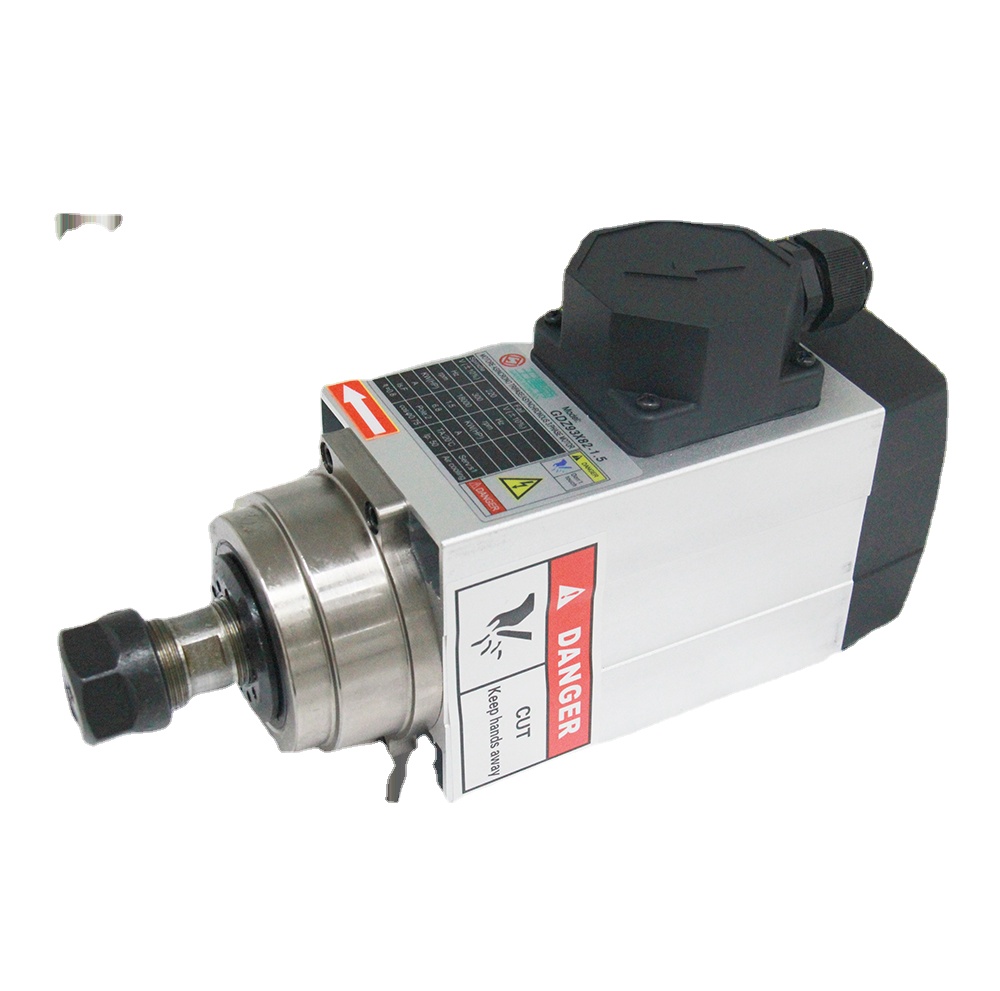 Spindle Motor - CNCルータースピンドル 1.5kw 角型空冷式電動スピンドルモーター