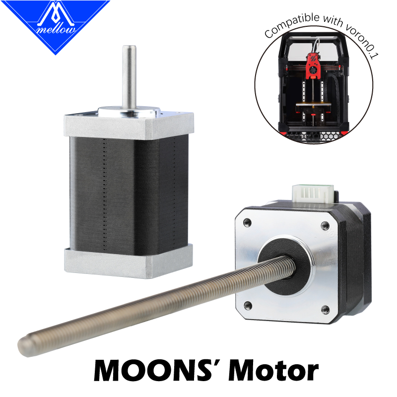 Stepper Motor Nema17 - Mellow MOONS XYシャフトNema 14ステッピングモーター/ZシャフトNema 17リードスクリューシャフトモーター（3DプリンターVoron 0.1用）