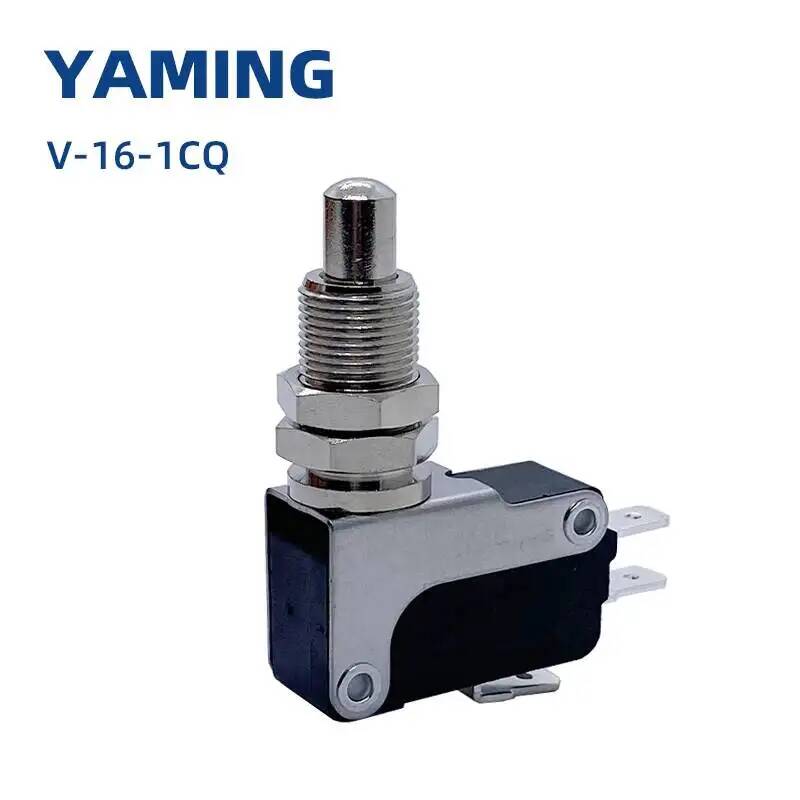 Limit Switch - 5 個 V-16-1CQ リミットマイクロフレッティングスイッチプラグパネルタイプポイントアクション/ストロークトラベルスイッチ M10 取り付けサイズ