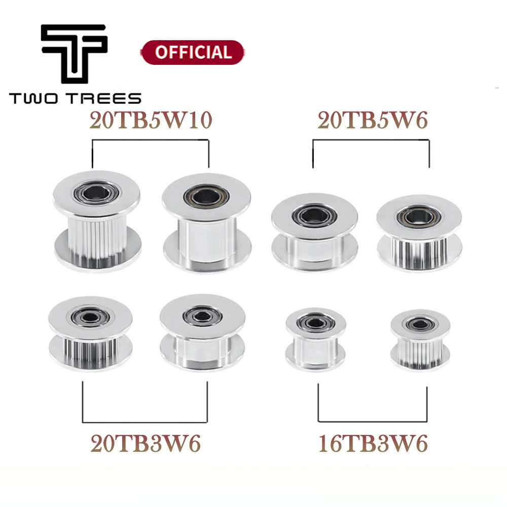 Gt2 Pulley - GT2 アイドラータイミングプーリー 16/20 歯ホイールボア 3/5 ミリメートルアルミギア歯幅