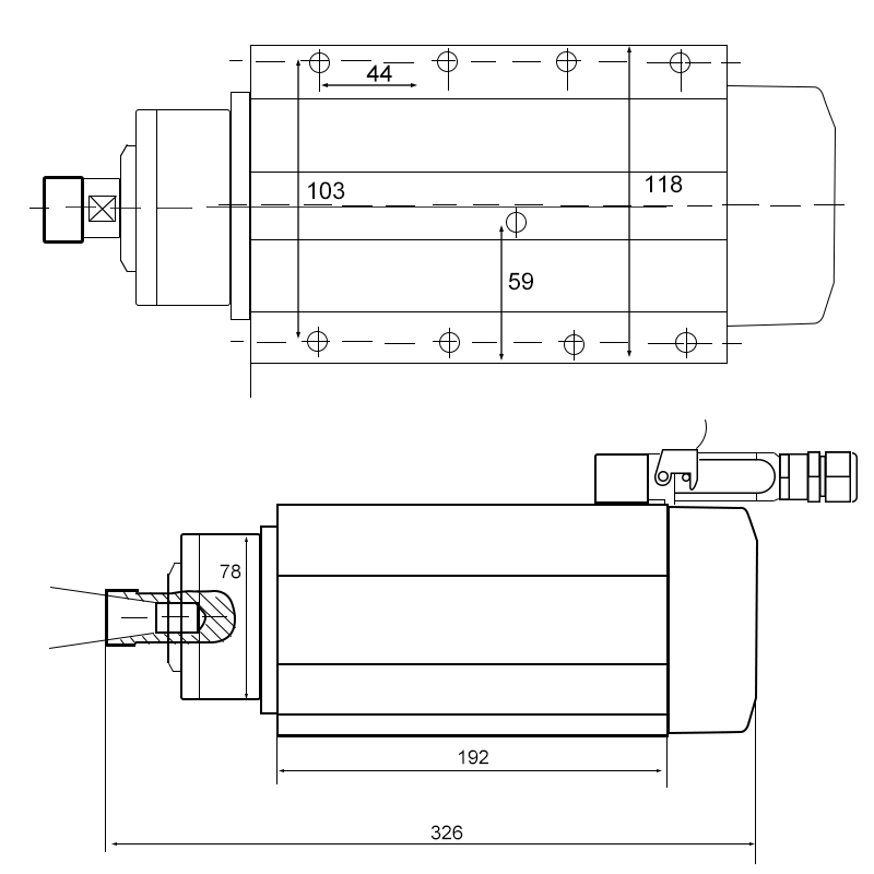 華江 3.5kw スピンドル 空冷式 ベルトフランジ 180 - Spindle Motor のレビューと価格