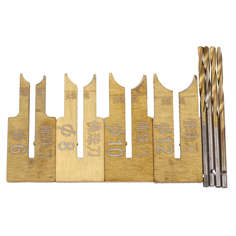 木製ビーズドリルビットボールブレードフライスカッターセット2 - Drill Bit Set のレビューと価格