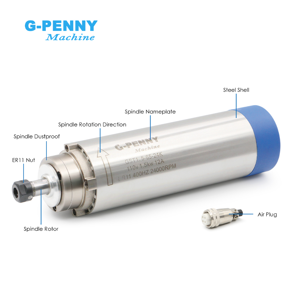 G-PENNY マシン 1.5kw ER11 空冷スピンドル - Water Cooled Spindle のレビューと価格