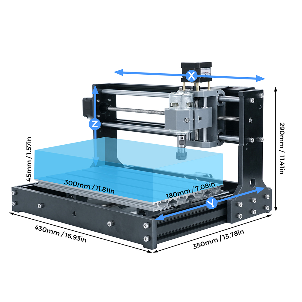 Twotrees CNC 3018-PRO ルーターキット  - 3018 Aluminium Cnc のレビューと価格