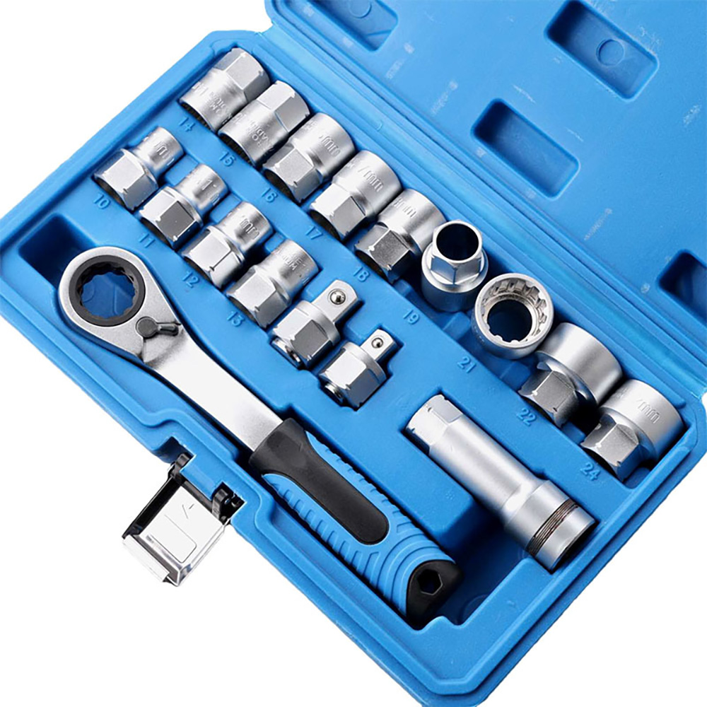 17ピース 12ポイント ドライブ ラチェットソケットレンチ - Cnc Bits のレビューと価格
